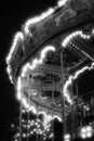 Whispers of Winter: Monochromatic Carousel Dreams