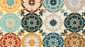 Mesmerizing Islamic Geometric Patterns: Seamless Vector Illustration in Rich Colors for Versatile Design Applications