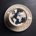 Worldly Brew: Cappuccino Art Unveils a Global Latte Map