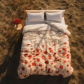 Poppy Dreamland: Aerial Serenity with a Kingsize Bed Oasis