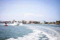 Serenity in Motion: Wake Behind a Boat in St. Augustine Bay