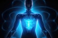 Spiritual Resonance in Glowing Body (AI Generated)