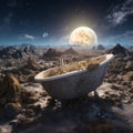 Stellar Serenity: Bathtub Oasis on an Asteroid