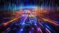 Futuristic Internet Data Stream Captivating Image in Ultra High Quality