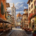 Vibrant Street in Florence