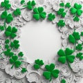 A mesmerizing 3D St Patricks Day doodle pattern showcasing intricate Celticinspired designs and a captivating illusion Royalty Free Stock Photo