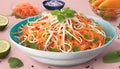 Papaya Salad Fiesta: Zesty Thai Delight Royalty Free Stock Photo