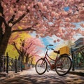 Bicycle Blossoms: Wheels Reflecting the Vibrancy of Spring