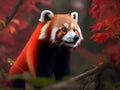 Whimsical Wonders: Delightful Red Panda Painting