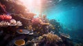 Magic Underwater World: Enchanting Image of Aquatic Beauty in Ultra High Quality