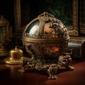 Highly detailed, intricate antique object in the style of realism