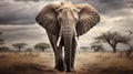 The Regal Presence of a Gray Elephant