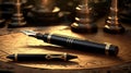 The Vintage OMAS 360 Fountain Pen Royalty Free Stock Photo