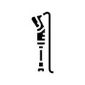 immersion blender restaurant equipment glyph icon vector illustration