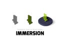Immersion icon in different style