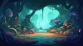 Immersive computer game background sets the stage for epic adventures