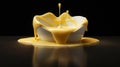 Immersive Custard Image Inspired By Olivier Ledroit, Miki Asai, And Herve Guibert Royalty Free Stock Photo