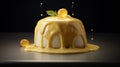 Immersive Custard Image Inspired By Olivier Ledroit, Miki Asai, And Herve Guibert Royalty Free Stock Photo