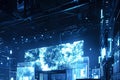 Immersive Digital Cityscapes, Exploring Futuristic Urban Environments with Advanced Projection Mapping and Interact