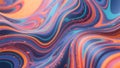Vibrant abstract fluid lines background with orange teal and dark blue swirling waves Royalty Free Stock Photo