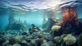 Immersive Photorealistic Renderings Of Reefs And Rocks In The Anthropocene