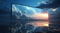 Immersive Technology: Massive Tv Screen Floating in the Sky