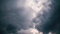 An immersive time lapse of dark swirling clouds