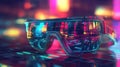 immersive warping AR glasses Royalty Free Stock Photo