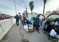 Immigrants at US Mexico border