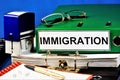 Immigration Ã¢â¬âthe entry of the population from one country to another for temporary or permanent residence, resettlement for