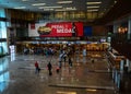 Immigration Hall at Changi Airport in Singapore