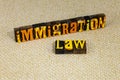 Immigration law legal citizenship illegal entry refugee deportation