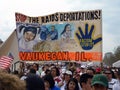 Immigration Law Protest Sign Royalty Free Stock Photo