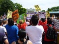 Immigration Protest at the White House Royalty Free Stock Photo
