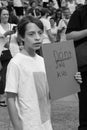 Child Holds Sign Protesting Family Separation