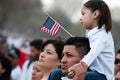 Immigration Rally in Washington Royalty Free Stock Photo