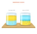 Immiscible Liquids Understanding Non-Mixing Liquid Mixtures