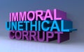 Immoral unethical corrupt Royalty Free Stock Photo