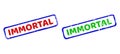 IMMORTAL Bicolor Rough Rectangular Watermarks with Corroded Styles