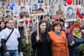 Immortal Regiment - people with portraits