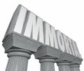 Immortal Word Stone Marble Columns Indestructible Neverending Li Royalty Free Stock Photo