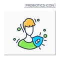 Immune system color icon Royalty Free Stock Photo