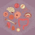 Immune system icon set