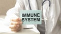 Immune System - Medical doctor shows information