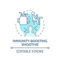 Immunity-boosting smoothie concept icon