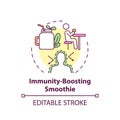 Immunity-boosting smoothie concept icon