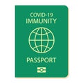 Immunity passport vector icon Royalty Free Stock Photo