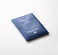 immunity passport on white background