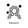 Immunity vector icon Royalty Free Stock Photo