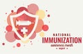 Immunization awareness month Royalty Free Stock Photo